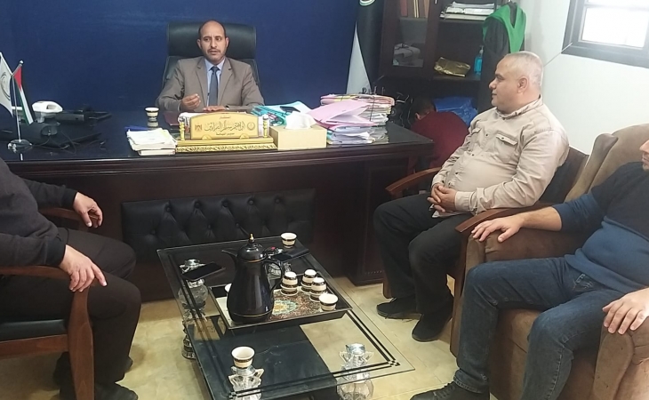 نيابة رفح الكلية تستقبل وفداً من إدارة وزارة الداخلية - الشق المدني في محافظة رفح
