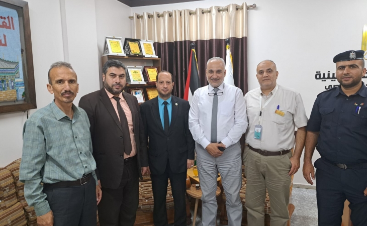 نيابة الوسطى الجزئية تنظم زيارة إلى مستشفى شهداء الأقصى في المحافظة الوسطى