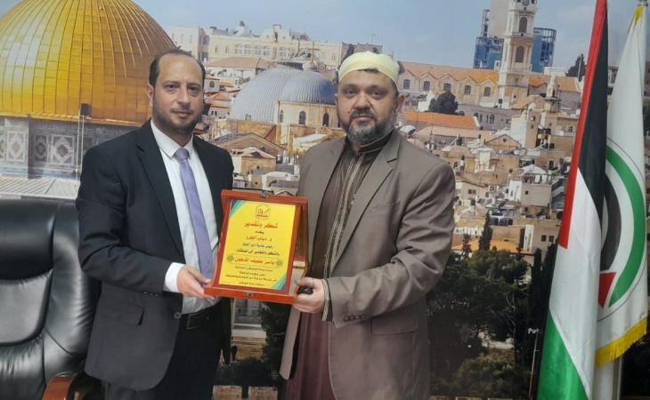 نيابة الوسطى الجزئية تستقبل رئيس بلدية دير البلح