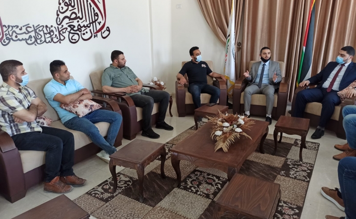 مدير نيابة غزة الأولي يستقبل مدير مكافحة المخدرات بالمحافظة