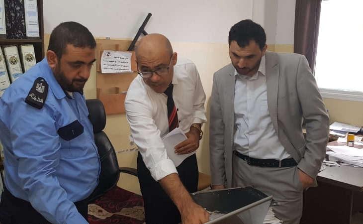نيابة تنفيذ الأحكام تتفقد العمل في المراكز الشرطية بشرق غزة لتعزيز التعاون ومتابعة تنفيذ الاحكام في القضايا الجزائية