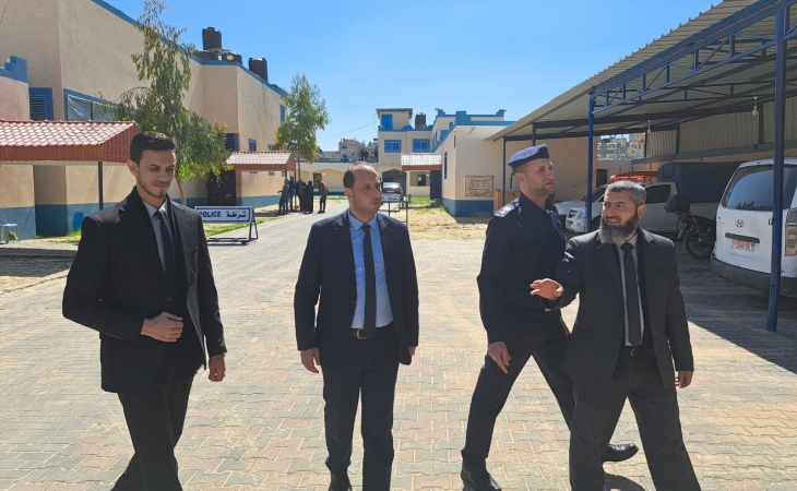 نيابة الوسطى الجزئية تُجري زيارة تفقدية لمركز شرطة النصيرات