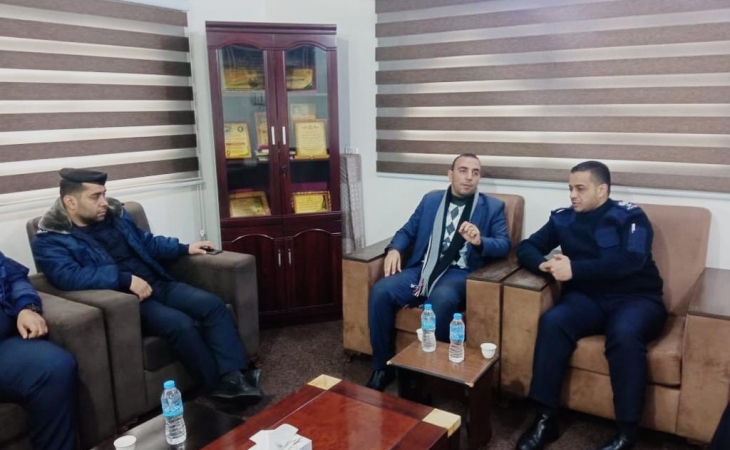 نيابة شمال غزة الجزئية تُجري زيارة لمركز شرطة معسكر جباليا