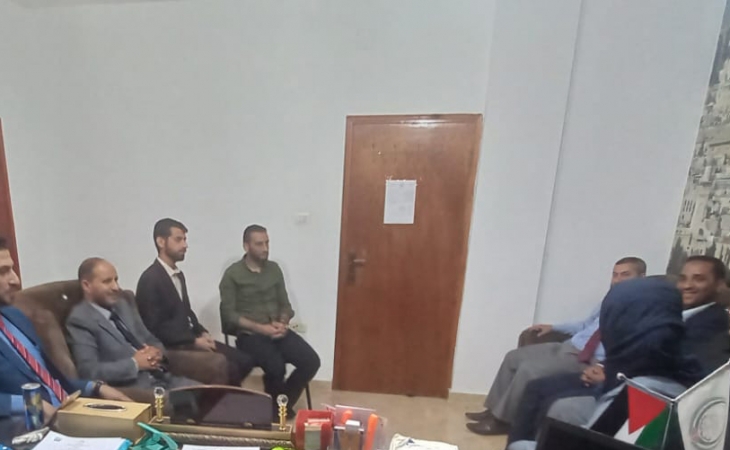 نيابة رفح الكلية تستقبل قضاة محكمة بداية رفح