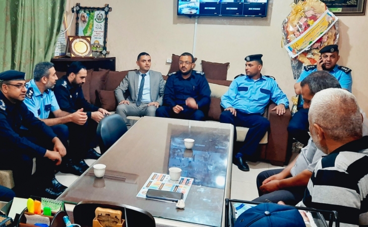 مدير نيابة غزة الأولي ومدير  شرطة التفاح  يؤكدان على تعزيز سيادة القانون ومكافحة الجريمة وترسيخ الاستقرار المجتمعي