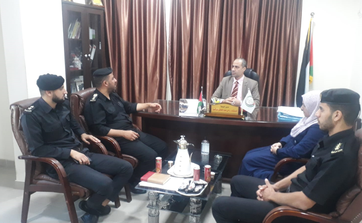 نيابة غزة الجزئية الثانية تستقبل مدير مركز إصلاح وتأهيل  طيبة المركزي لبحث سبل التعاون المشترك