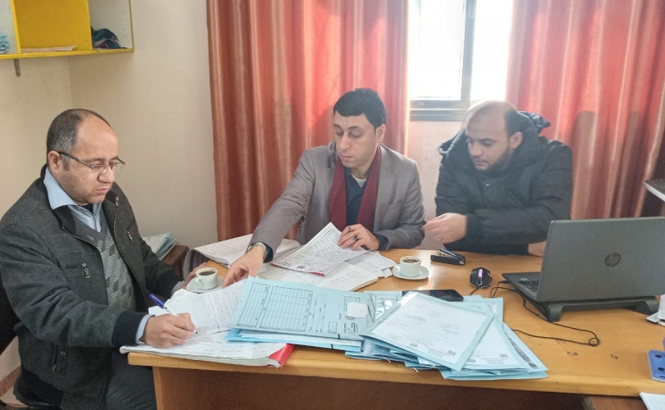 التفتيش القضائي ونيابة تنفيذ الاحكام ينفذان  جولات تفتيشية مشتركة على مراكز شرطة محافظة شمال غزة