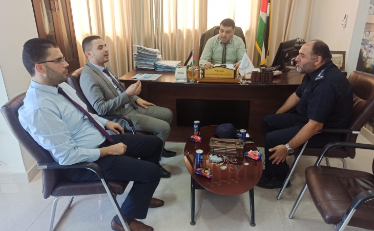 رئيسا نيابة غزة الجزئية والكلية  يستقبلان ادارة العلاقات العامة بالشرطة الفلسطينية و يؤكدان على تعزيز التعاون المشترك