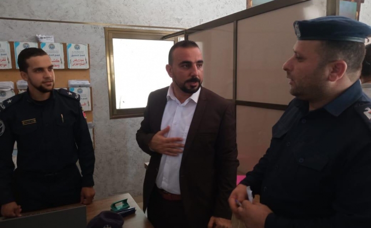 نيابة شمال غزة الجزئية تُجري زيارة ميدانية لمركز شرطة معسكر جباليا