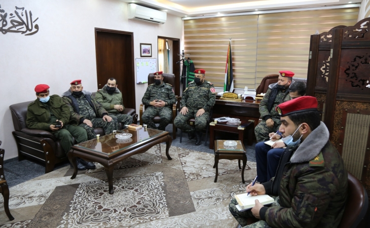 النائب العام يستقبل مدير عام وضباط جهاز الشرطة العسكرية