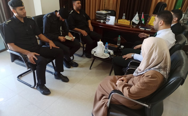 نيابة غزة الجزئية الأولي تعقد اجتماعاً مع إدارة مركز إصلاح وتأهيل طيبة المركزي بمحافظة غزة