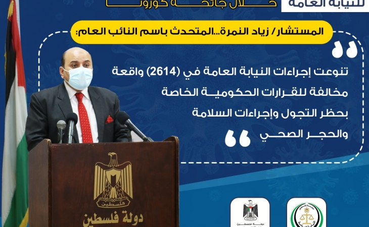 مؤتمر صحفي للنيابة العامة حول جهود النيابة العامة وأعمالها خلال جائحة كورونا