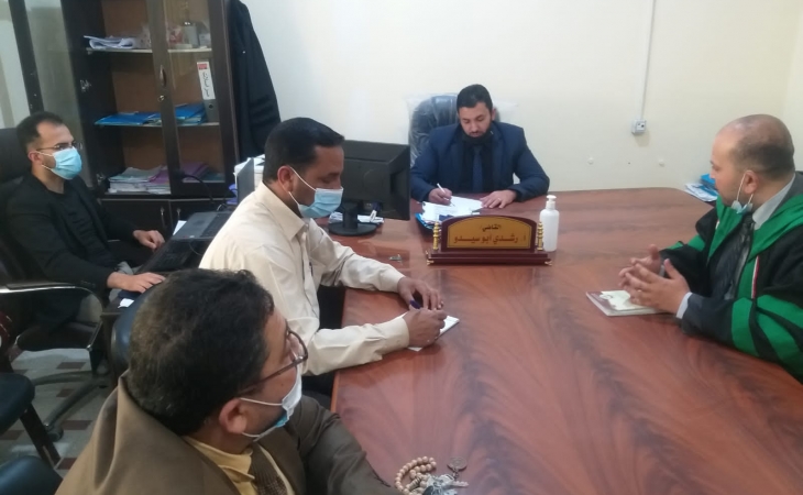 نيابة رفح  الكلية  ومحكمة الصلح يناقشان سبل تعزيز خدمة المواطنين وارساء العدالة