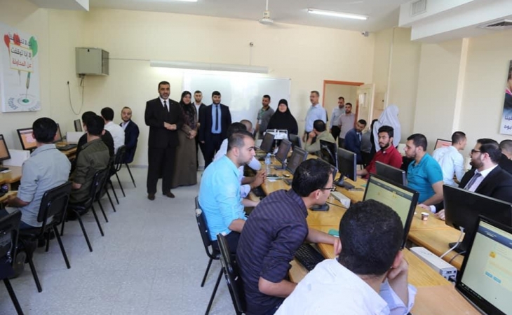 النائب العام يتفقد قاعات تقديم الاختبار المحوسب لاختيار معاوني النيابة العامة.