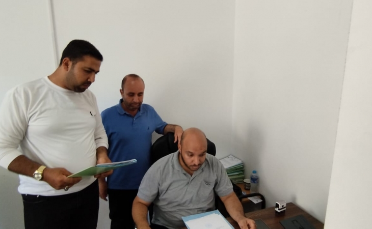 دائرة الأرشيف المركزي في النيابة العامة تُجري جولة تفقدية على كافة النيابات الجزئية في قطاع غزة