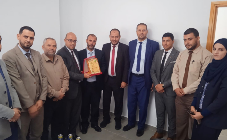 مدير نيابة خانيونس الكلية يعقد اجتماعه الأول بحضور أعضاء النيابة ورئيس القلم