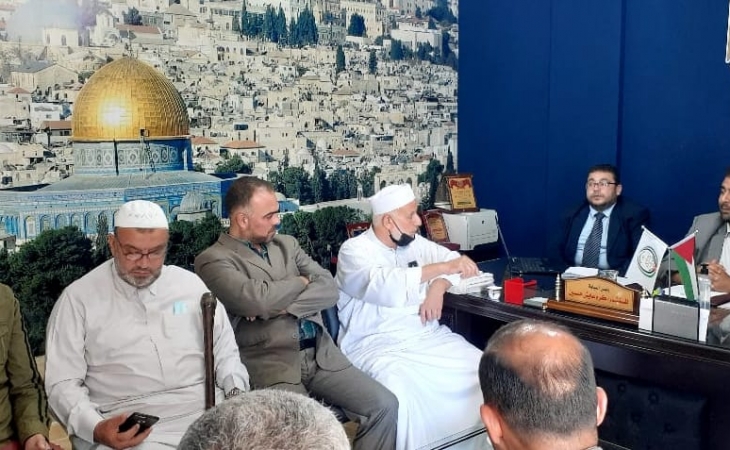 رئيس نيابة رفح الكلية  يؤكد على اهمية التعاون مع الوجهاء  في تعزيز العدالة الجنائية