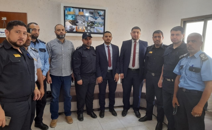 مركز شرطة الزيتون يستقبل رئيس نيابة غزة