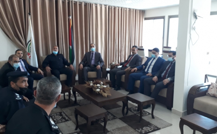 سرايا نيابة غزة تستقبل مدير شرطة المحافظة و مجلس قيادة الشرطة