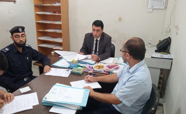 التفتيش القضائي يختتم جولاته التفتيشية على مراكز شرطة محافظة شمال غزة