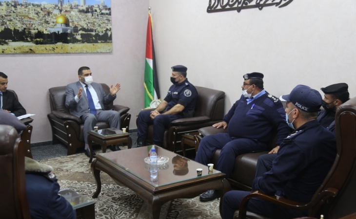 النائب العام يستقبل مدير عام وضباط الادارة العامة لشرطة المرور