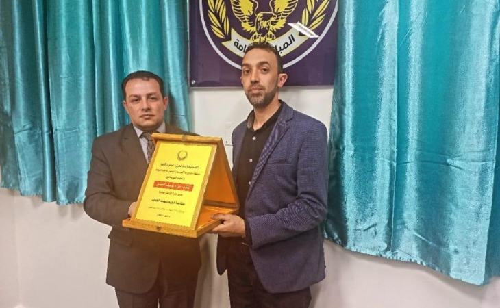 نيابة غزة الجزئية الثانية تُجري زيارة لمدير دائرة المباحث الطبية