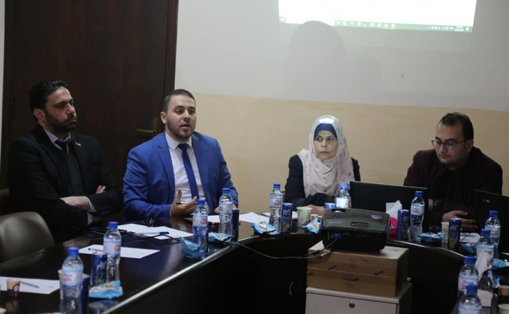 تمهيدا لافتتاح مركز استقبال الجمهور في سرايا نيابة غزة
