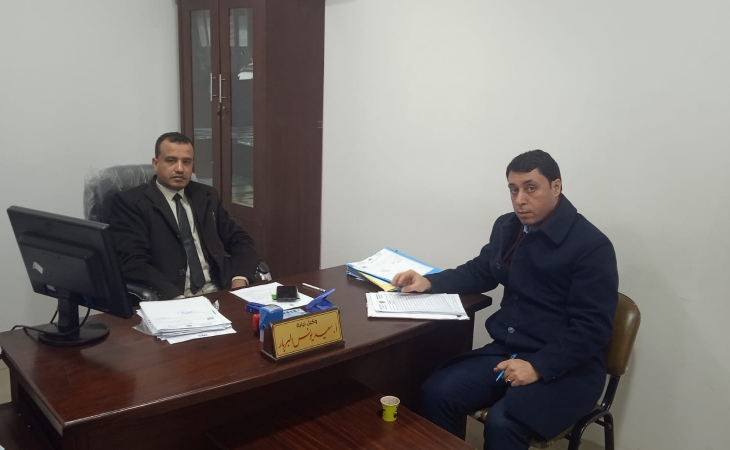 التفتيش القضائي يُجري جولة معايشة لأعضاء نيابة غزة الجزئية الثالثة