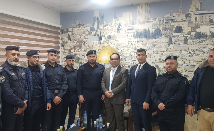 نيابة غزة الجزئية الثالثة تستقبل وفداً من قيادة شرطة البلدية بمحافظة غزة