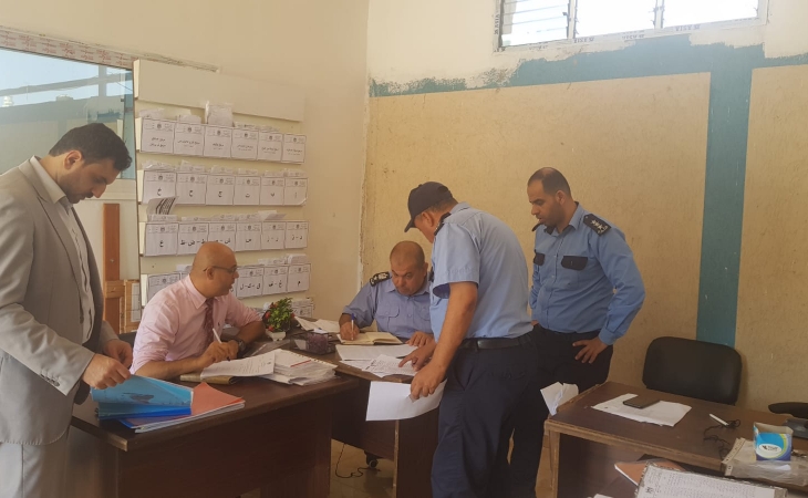 نيابة تنفيذ الأحكام تناقش مع مدير شرطة الدرج آليات تعزيز التعاون ومتابعة تنفيذ الاحكام في القضايا الجزائية