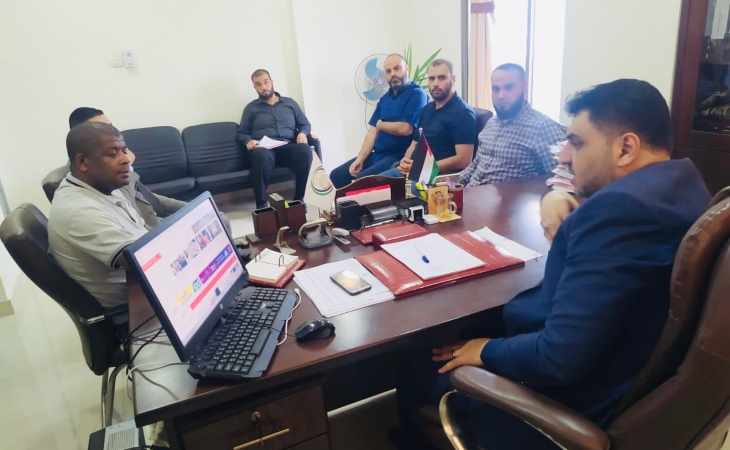 في إطار تضافر الجهود بين شركاء العدالة...نيابة غزة الكلية ونيابة غزة الجزئية الأولى تجتمعان مع المباحث العامة بمحافظة غزة