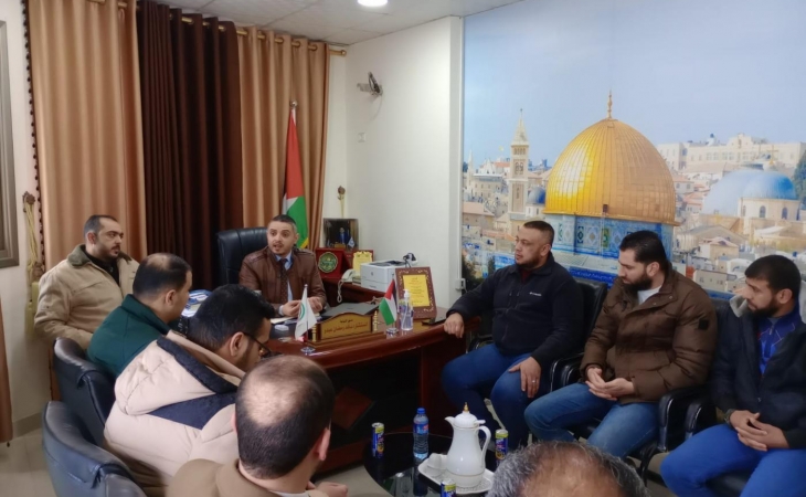 نيابة غزة الجزئية الأولى تلتقي بوفد من مكافحة المخدرات بمدينة غزة