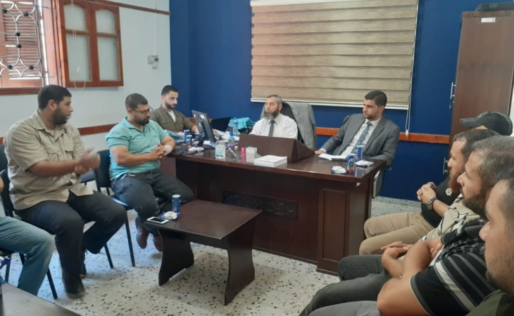 وكيلا نيابة رفح  يعقدان  محاضرة تدريبة لضباط تحقيق مكافحة المخدرات بالمحافظة