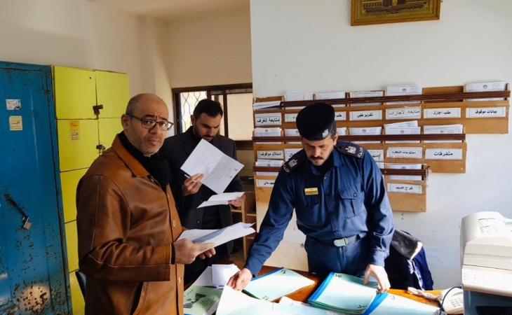 نيابة تنفيذ الأحكام تجري جولة ميدانية على مراكز شرطة شرق محافظة غزة