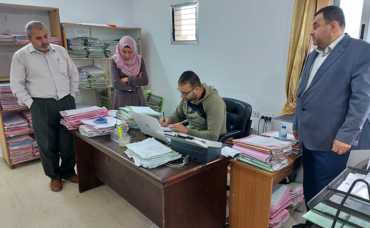 نيابة تنفيذ الأحكام الجزائية تواصل جولاتها  الإشرافية على النيابات الكلية في محافظات غزة