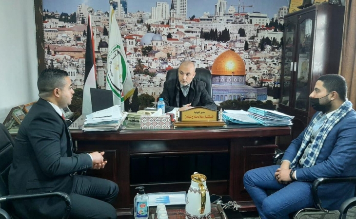 مدير نيابة الوسطى الجزئية يستقبل وفد من نقابة المحامين