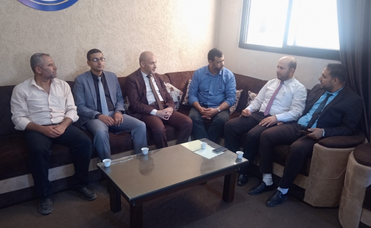 نيابة الوسطي الجزئية تستقبل وفداً من الإدارة العامة للمباحث العامة بالمحافظة الوسطى
