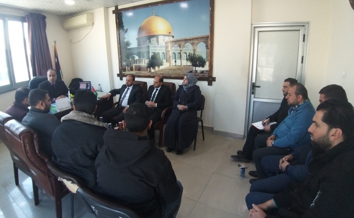 نيابة غزة الجزئية الثانية تعقد اجتماعاً مع مكافحة المخدرات في محافظة غزة