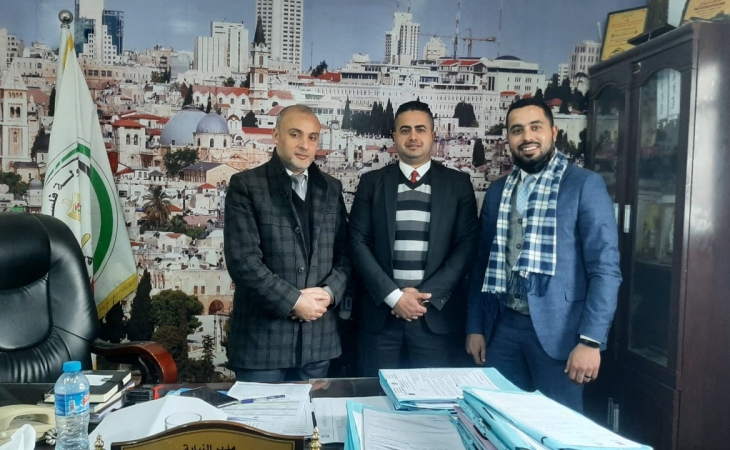 مدير نيابة الوسطى الجزئية يستقبل وفد من نقابة المحامين