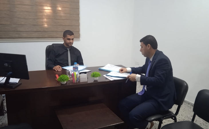  التفتيش القضائي يبدأ في إجراء معايشة لأعضاء النيابة المحقّقين في  نيابتَي رفح والشمال الجزئية