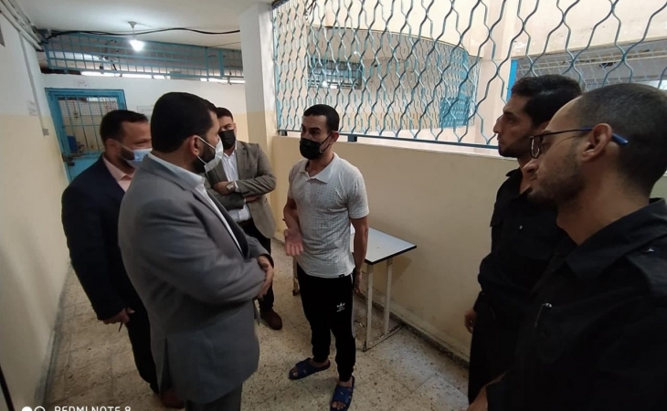 نيابة الاستئناف والنقض تجري زيارة تفقدية لسجن الكتيبة المركزي
