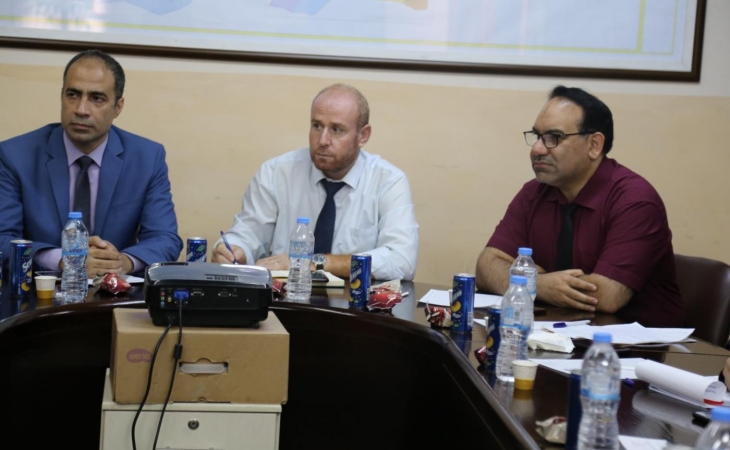 المكتب الفني يلتقي بنيابة غزة الدائرة الثانية للنهوض بجودة الأداء الفني وحسن الأداء الفني