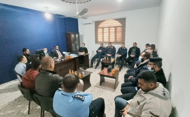 نيابة رفح الجزئية  تختتم دورة مهارات وفنون التحقيق لضباط مركز شرطة رفح المدينة
