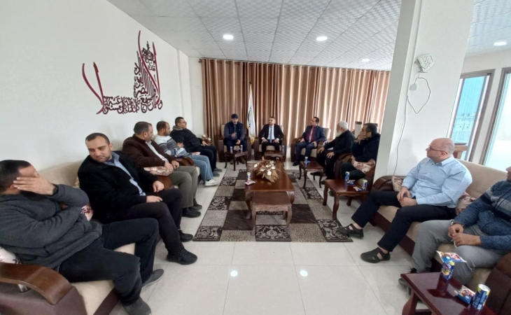 نيابَتَا غزة الجزئية الأولى والثانية تستقبل ممثل الفصائل الفلسطينية