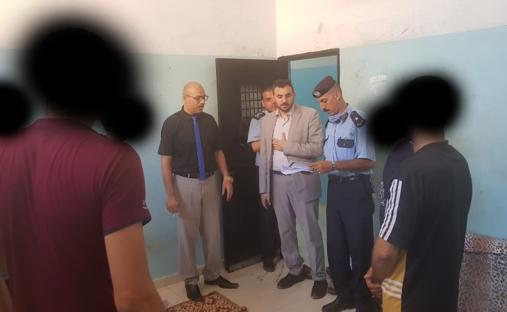 نيابة تنفيذ الاحكام تتفقد مركز تأهيل و اصلاح خانيونس المركزي