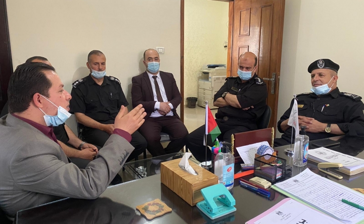 رئيس نيابة المؤسسات  يستقبل مدير عام وقيادة مديرية الدفاع المدني، ويؤكدون الحرص على تطبيق شروط الأمن والسلامة العامة للمنشآت