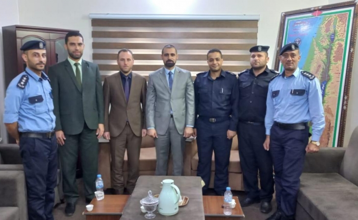 مدير نيابة شمال غزة  ومدير شرطة معسكر جباليا  يؤكدان على ترسيخ العدالة وإرساء الاستقرار المجتمعي