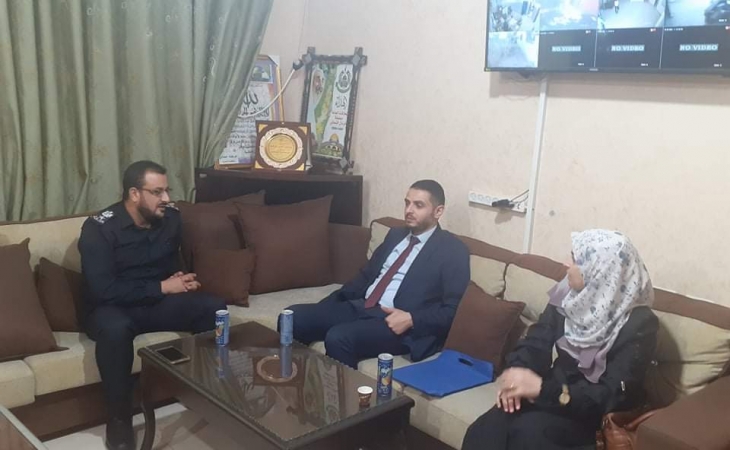 مدير نيابة غزة الدائرة الأولى يلتقي مدير شرطة التفاح والدرج ويؤكدان على تعزيز التعاون الاجرائي وتجويد الخدمات العدلية