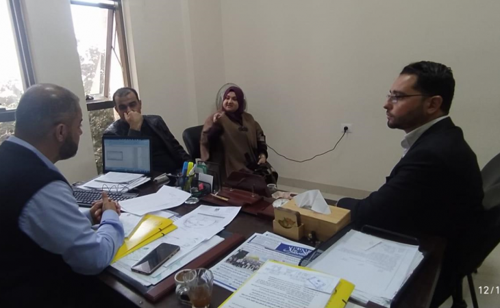رئيسا قلم نيابة غزة الكلية ومحكمة صلح غزة يجتمعان للتوافق على توطيد العلاقة التشاركية