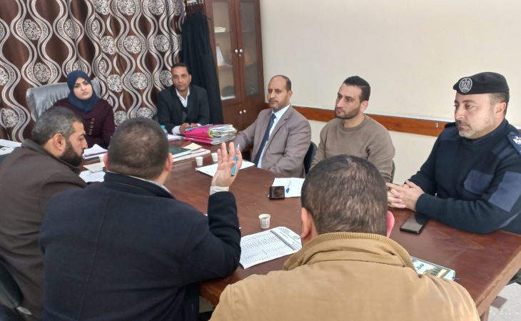نيابة رفح الكلية تعقد لقاءً مشتركاً مع محكمة بداية رفح ودائرة الشرطة القضائية في محافظة رفح
